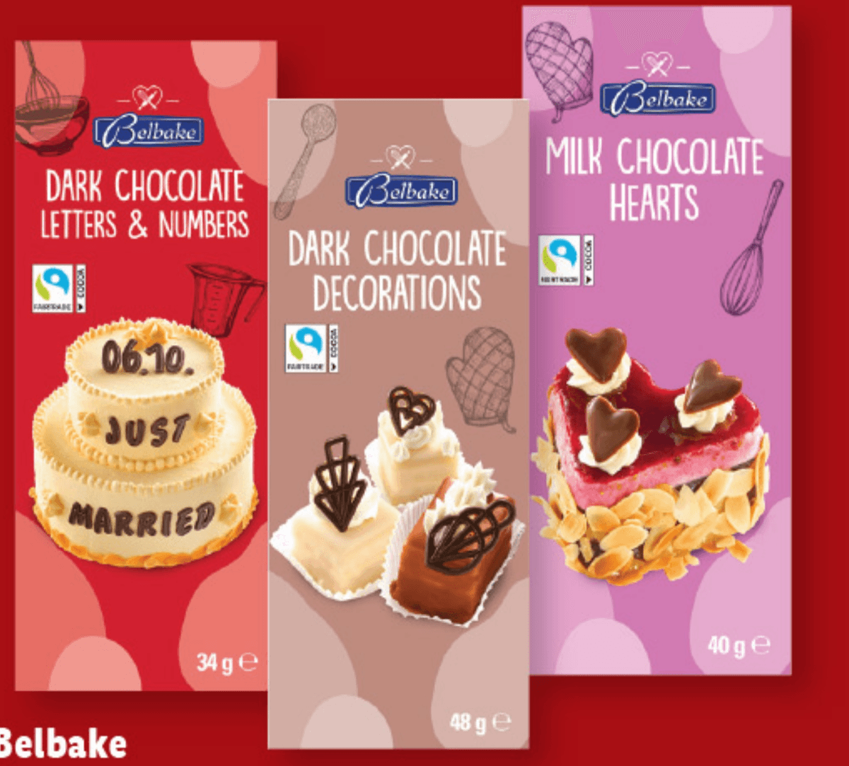 Belbake Čokoladna dekoracija 34-48 g - Akcija v trgovini Lidl