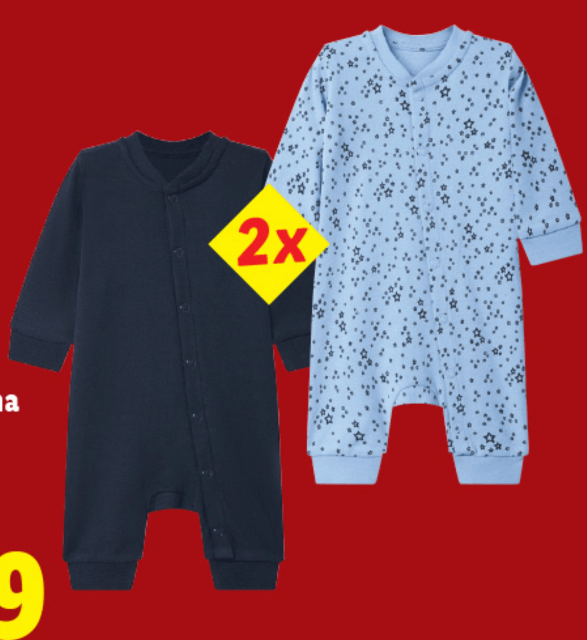 LUPILU Enodelna pižama za dojenčke - Akcija v trgovini Lidl