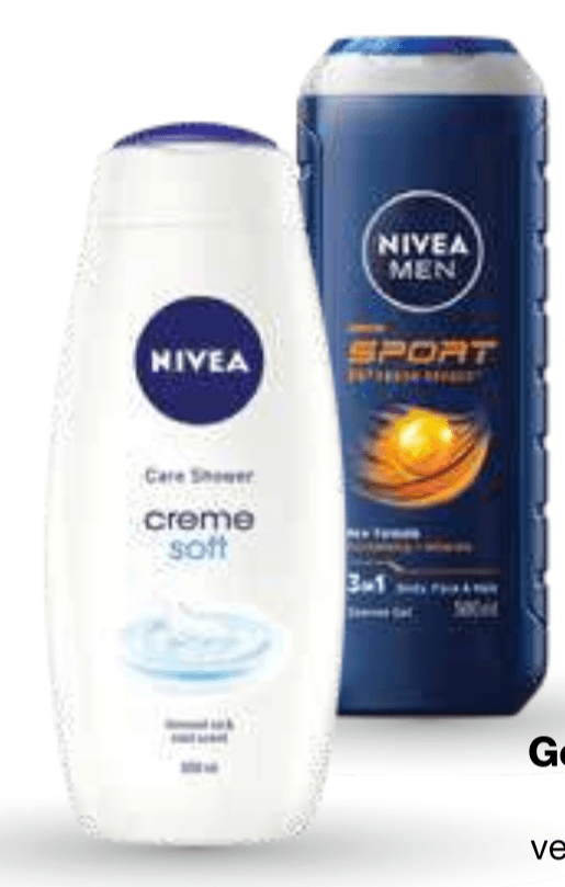 Gel za prhanje Nivea 500 ml - Akcija v trgovini Mercator