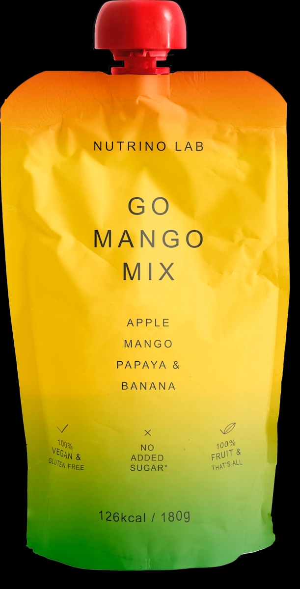 Nutrino Lab Go Mango Mix sadna kaša z jabolkom, mangom, papajo in banano 180 g Akcija v trgovini Dm