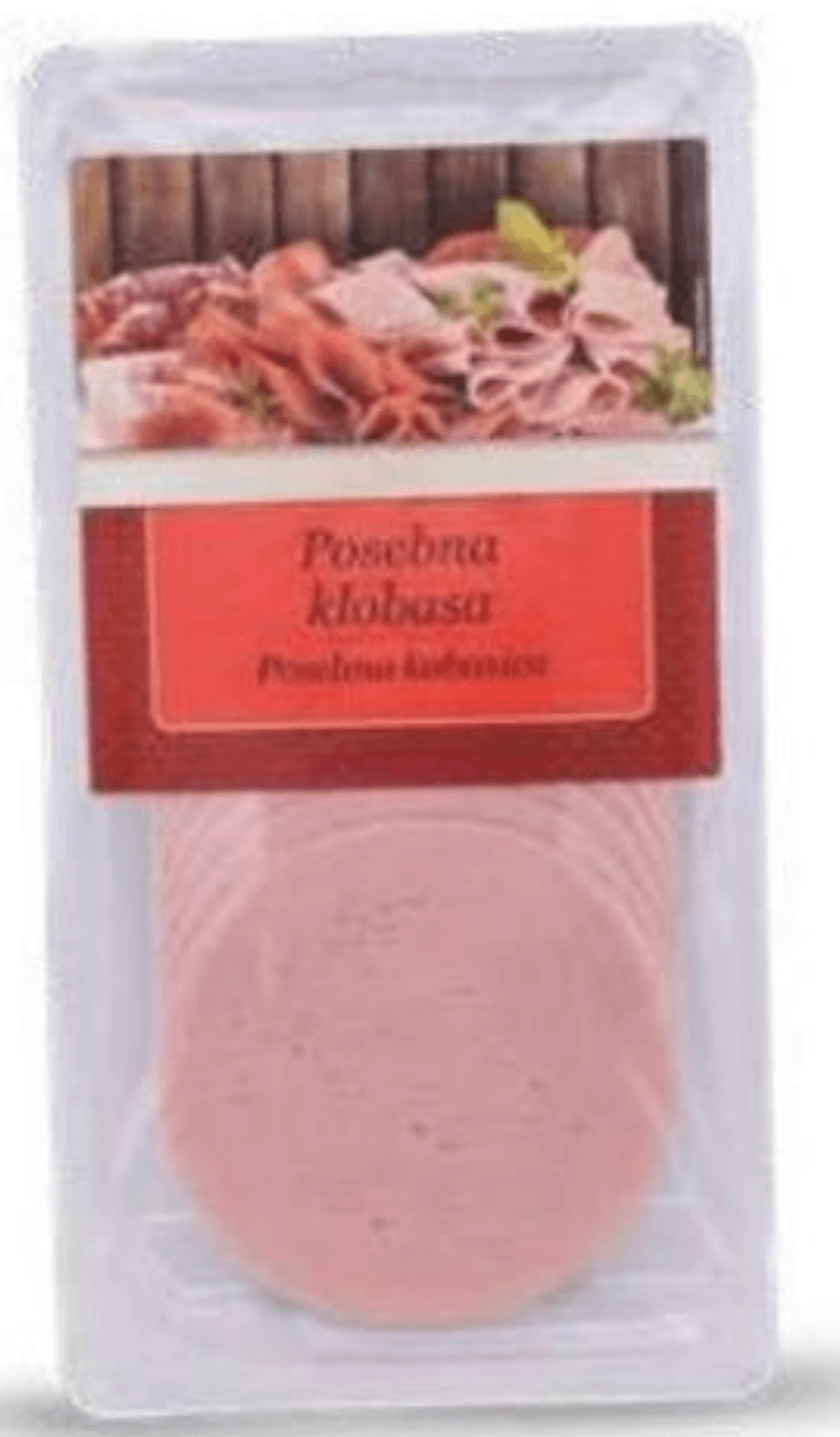 Posebna klobasa, rezine 150 g - Akcija v trgovini Eurospin