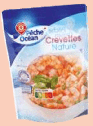 Kuhane oliščene kozice 125 g Pêche Océan - Akcija v trgovini E.Leclerc