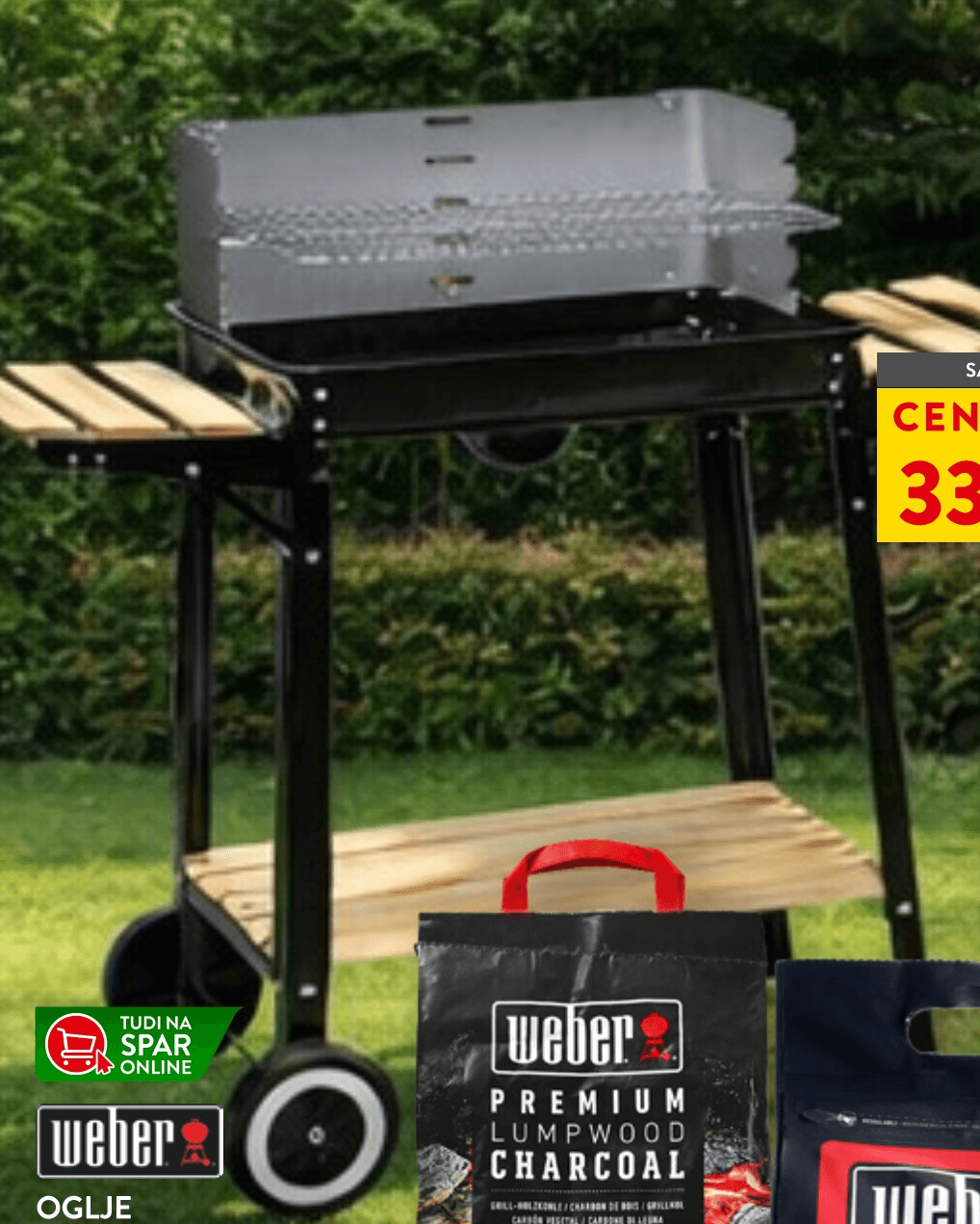 Žar na oglje BC Country - Akcija v trgovini Spar