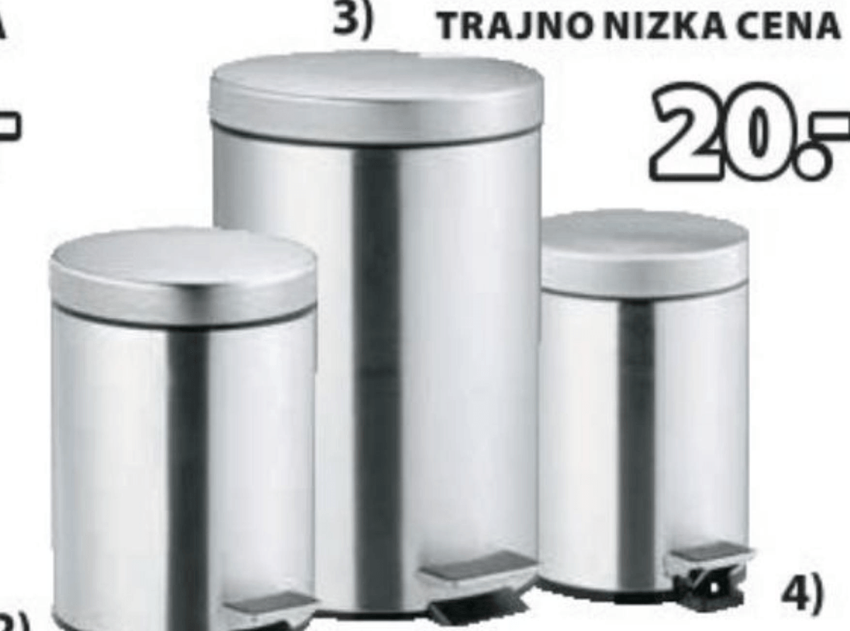 Koš za smeti MEDLE Ø25xV39 cm - Akcija v trgovini Jysk