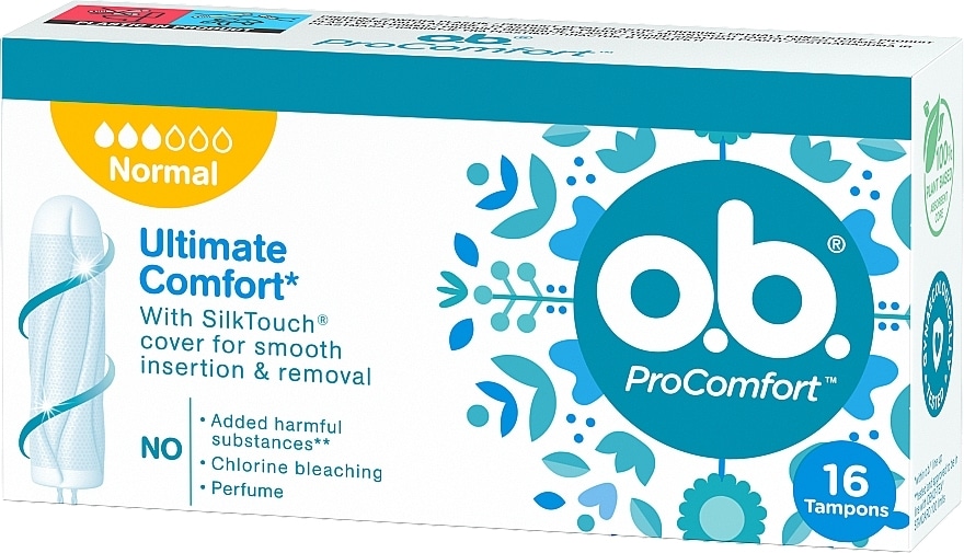 o.b. ProComfort Normal tamponi 16 kosov - Akcija v trgovini Dm