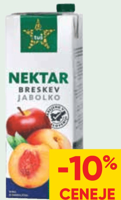 Nektar Breskev Jabolko 1,5 l Tuš - Akcija v trgovini Tuš