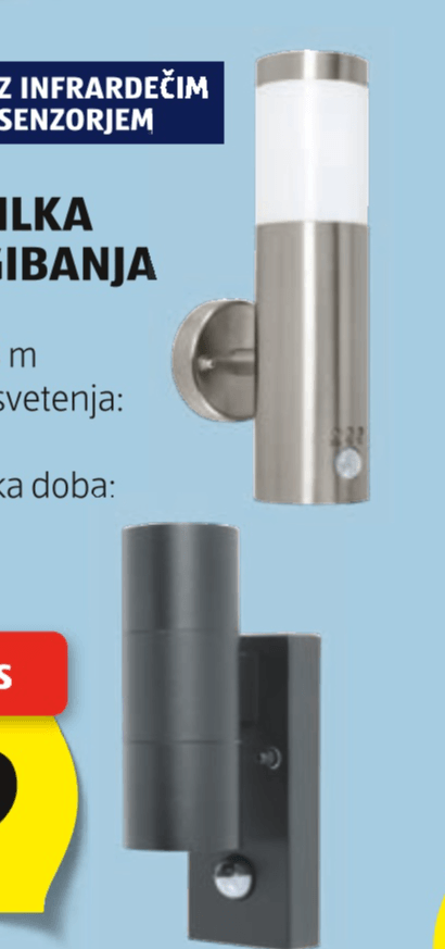 Casalux Zunanja svetilka s senzorjem gibanja - Akcija v trgovini Hofer