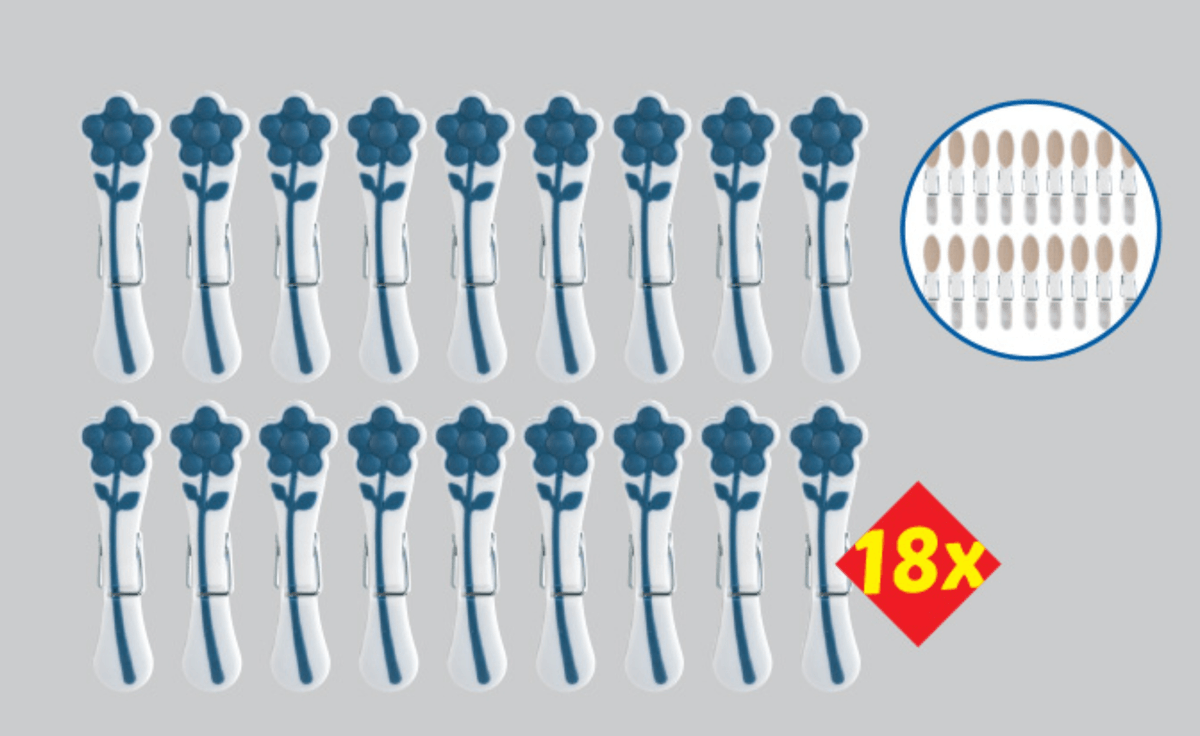 W5 Ščipalke za perilo 18 kos - Akcija v trgovini Lidl