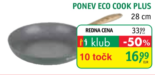 Ponev Eco Cook Plus 28 cm - Akcija v trgovini Jager