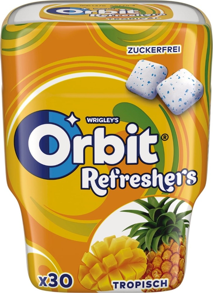 Orbit Refreshers Tropical 67 g Akcija v trgovini Mercator
