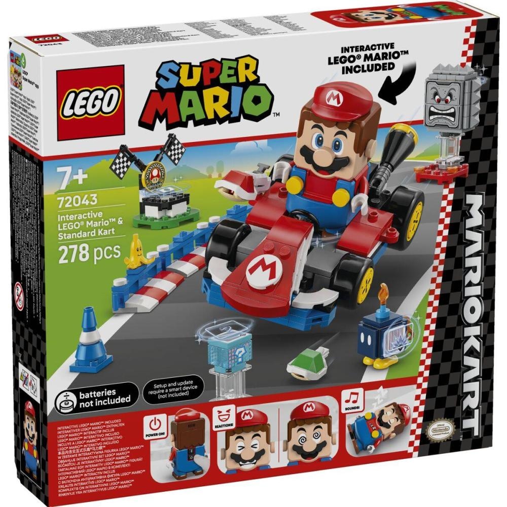 LEGO Super Mario Mario Kart™: Mario in Standard Kart 72043 - Akcija v trgovini Mueller