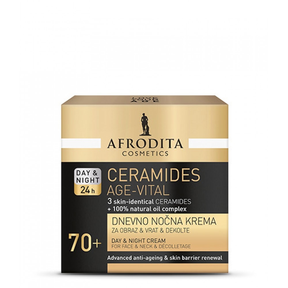 Kozmetika Afrodita Ceramides Age-vital Dnevno nočna krema 50 ml - Akcija v trgovini Tuš