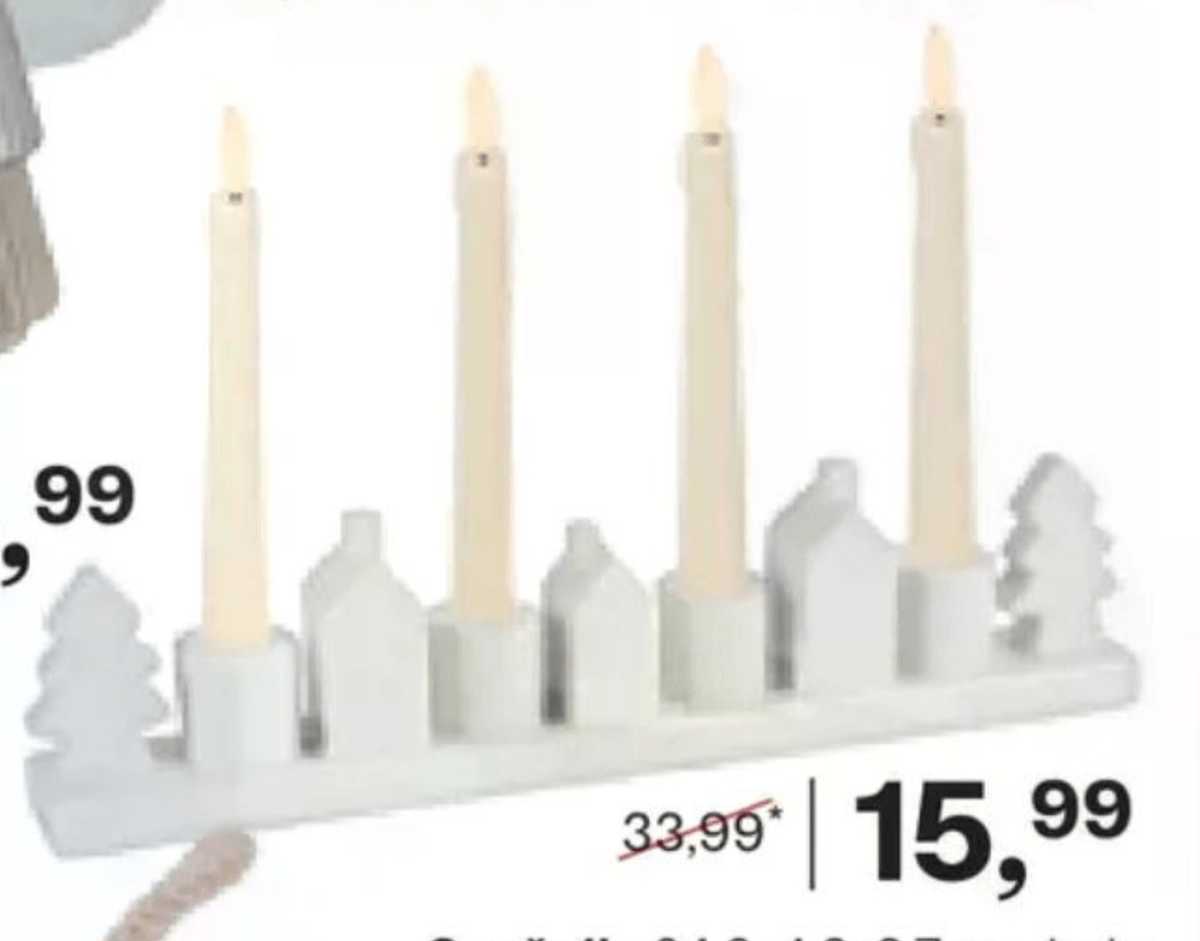 Svečnik - Akcija v trgovini Rutar