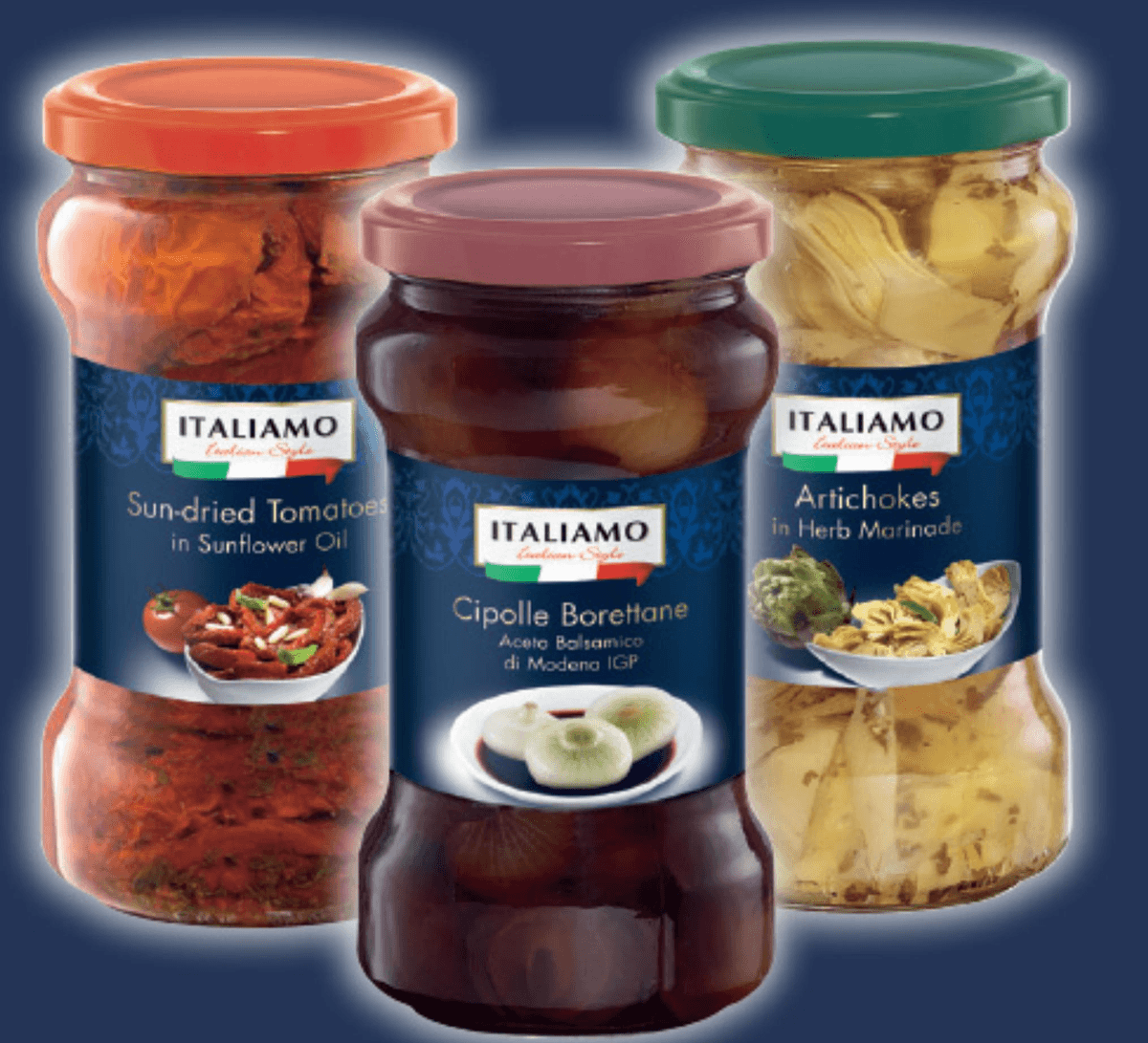 ITALIAMO Vložene predjedi 285 g - Akcija v trgovini Lidl