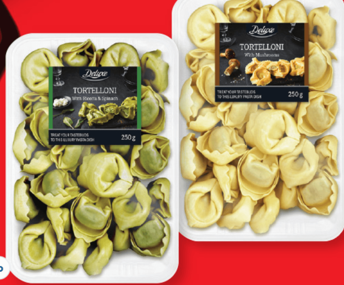 Deluxe Polnjeni sveži tortelini 250 g - Akcija v trgovini Lidl