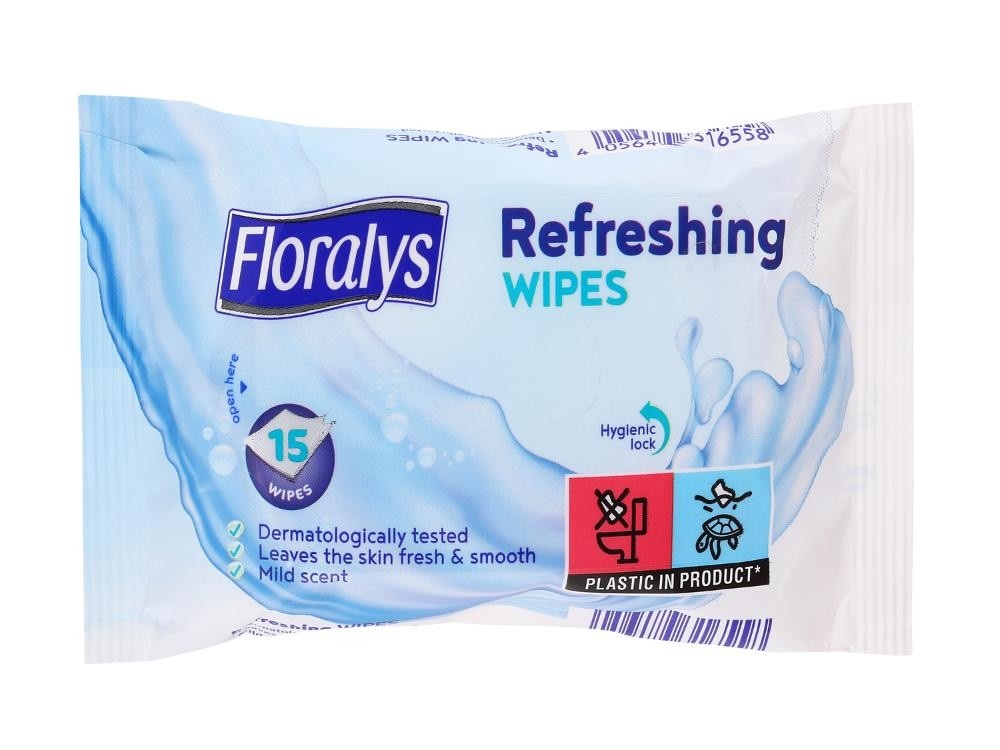Floralys vlažilni robčki za roke 15 kosov Akcija v trgovini Lidl