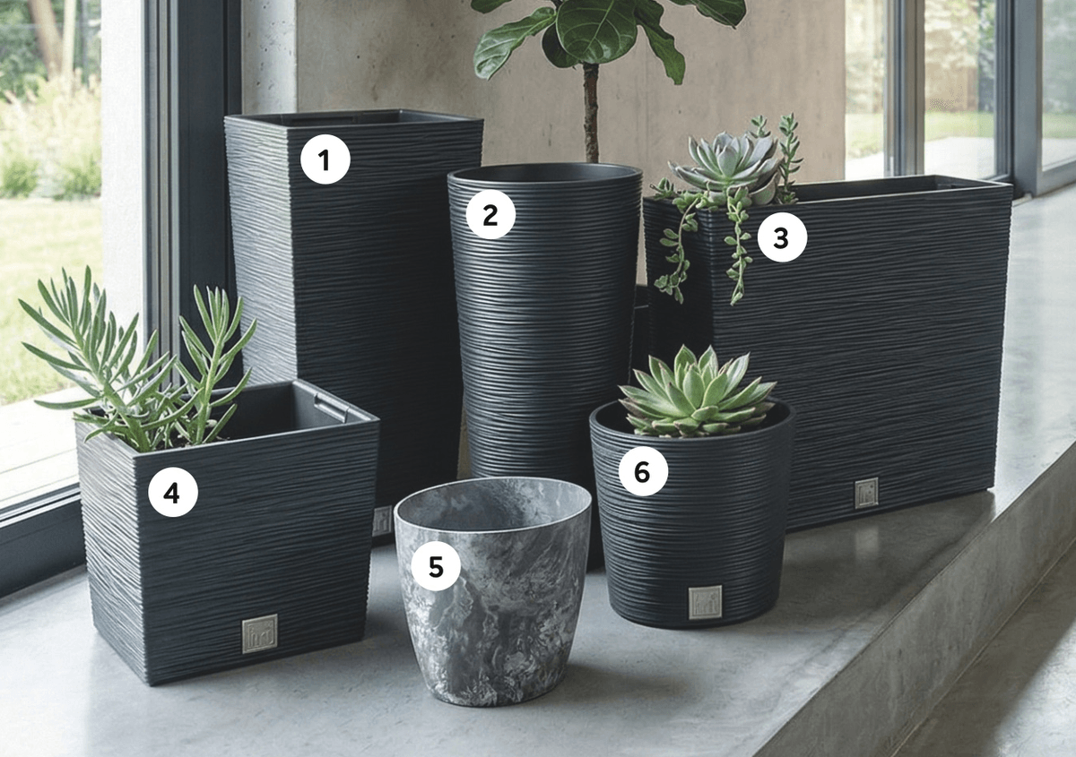 Visok ozek antracit PROSPERPLAST - Akcija v trgovini Merkur