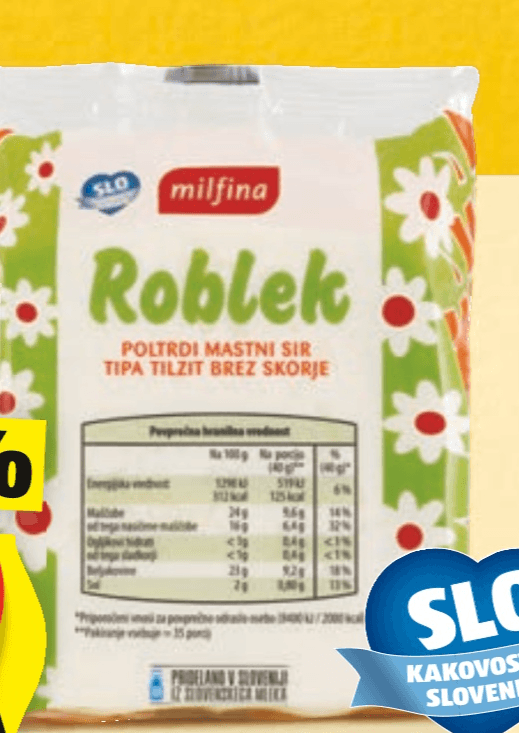 Milfina Sir Roblek 300 g - Akcija v trgovini Hofer
