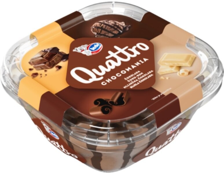 Sladoled Quattro 800 ali 900 g Ledo Akcija v trgovini Tuš