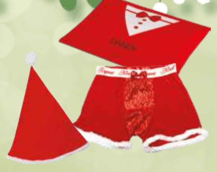 Moške Bokser Hlače + Božična Kapa + Darilna Škatla - Akcija v trgovini E.Leclerc