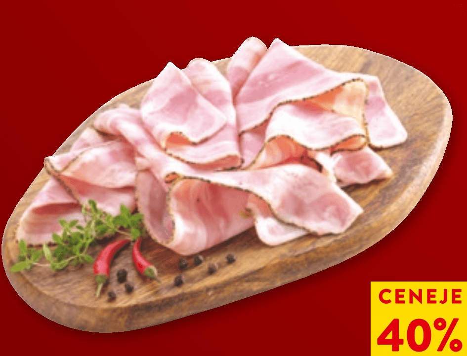 DESPAR Slanina s poprom 1 kg - Akcija v trgovini Spar
