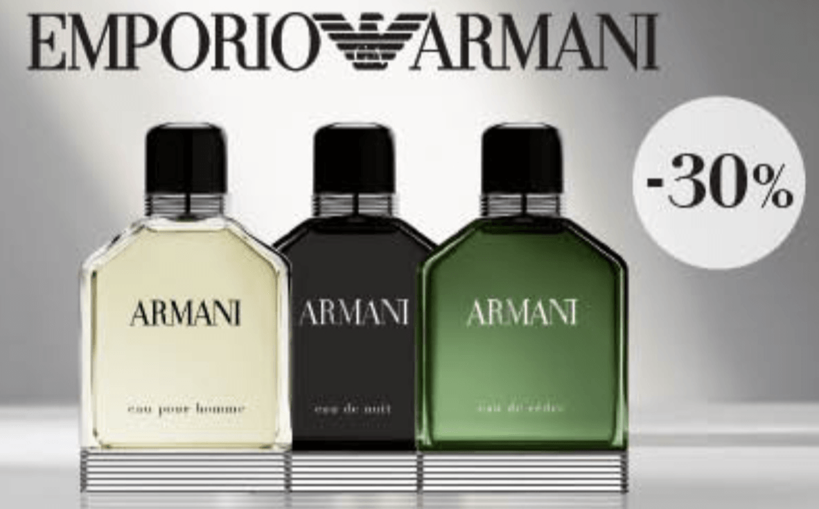 Emporio Armani moške dišave - Akcija v trgovini Mueller