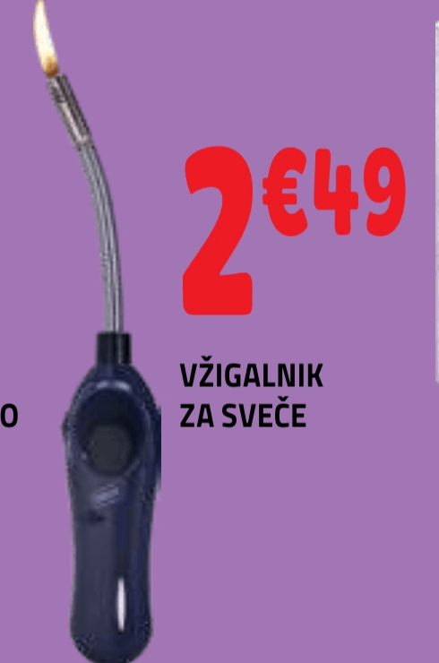 Vžigalnik za sveče - Akcija v trgovini E.Leclerc