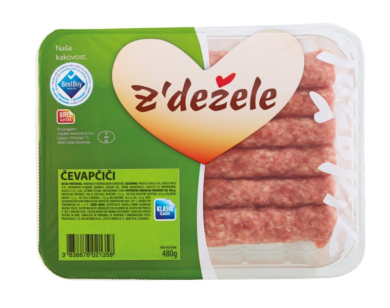 Čevapčiči Z'dežele 480 g - Akcija v trgovini Mercator