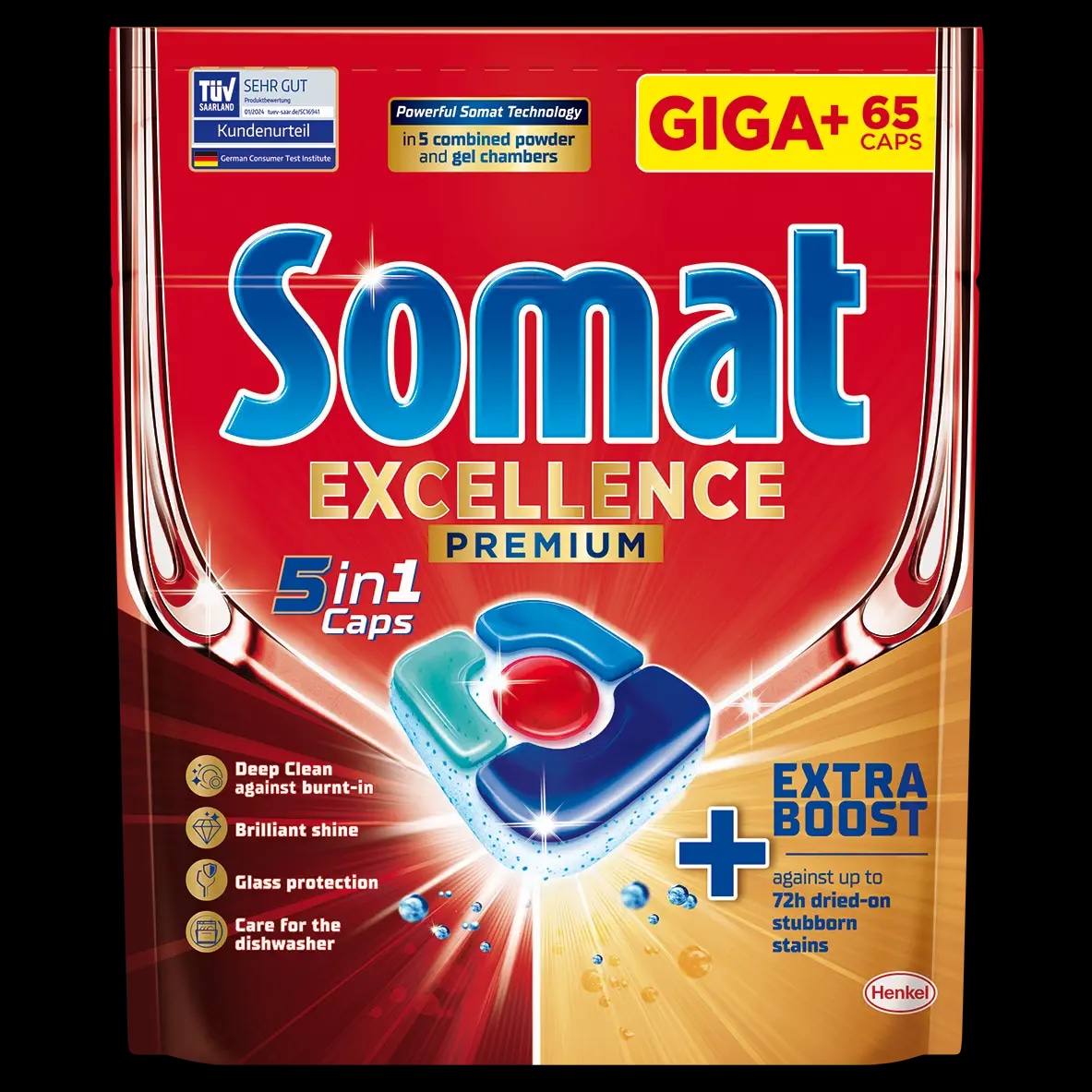 Somat Za strojno pomivanje posode kapsule Excellence 65/1 ali 75/1 ali 88/1 ali gel 2x45 pranj - Akcija v trgovini Mercator