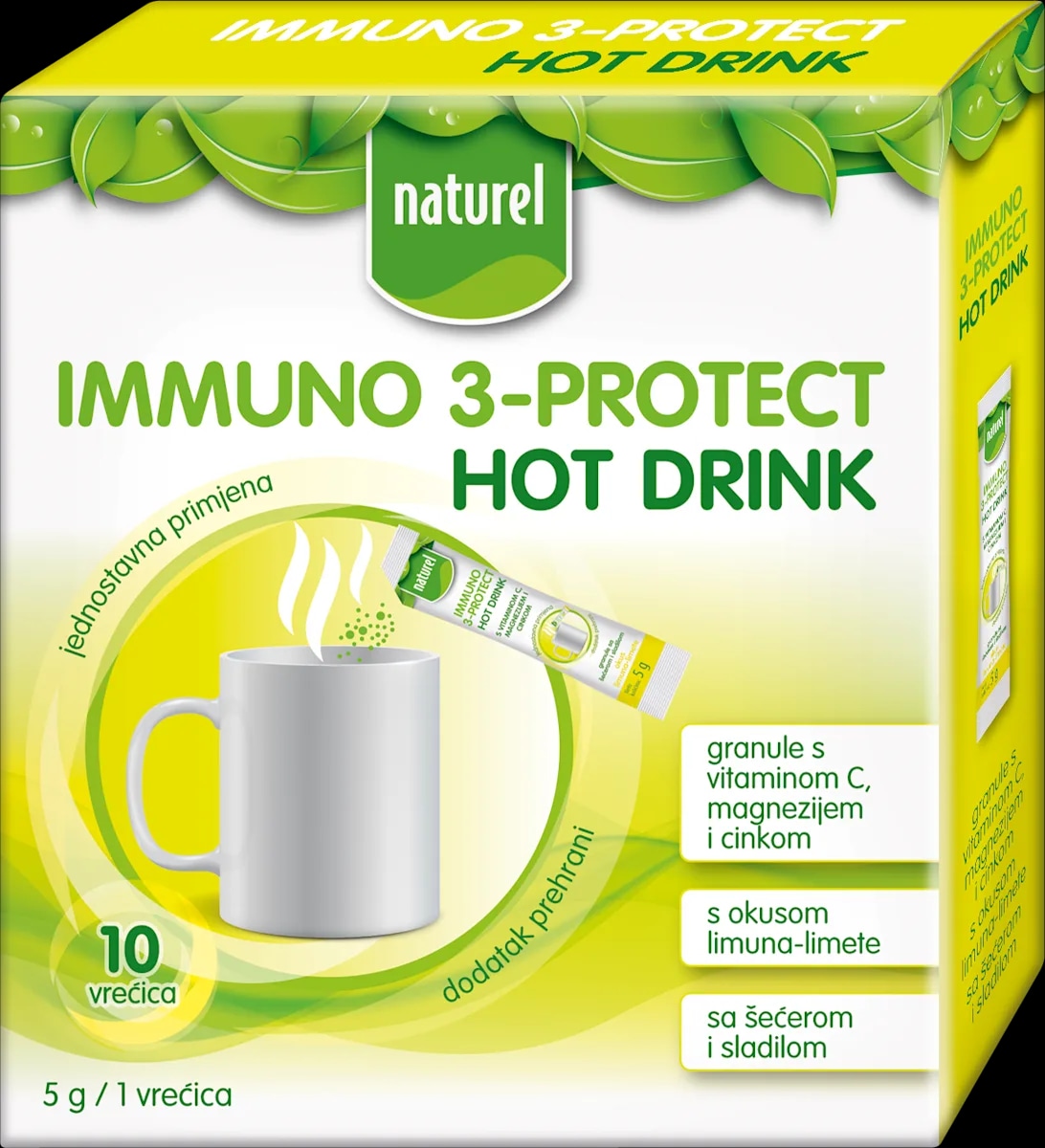 Naturel Immuno 3-Protect Hot Drink - Akcija v trgovini Tuš