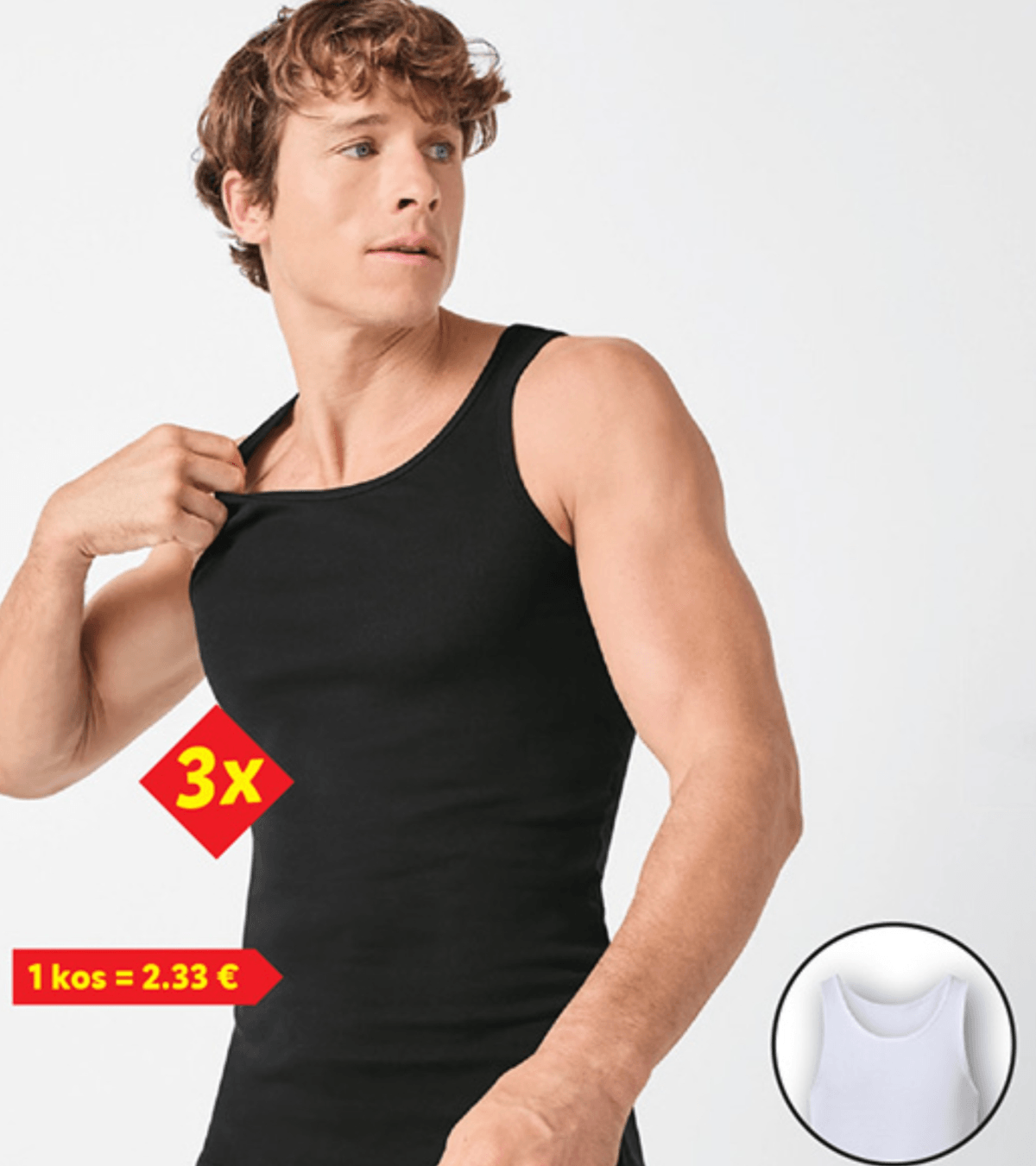 ESMARA MEN Moška spodnja majica 3 kosi - Akcija v trgovini Lidl