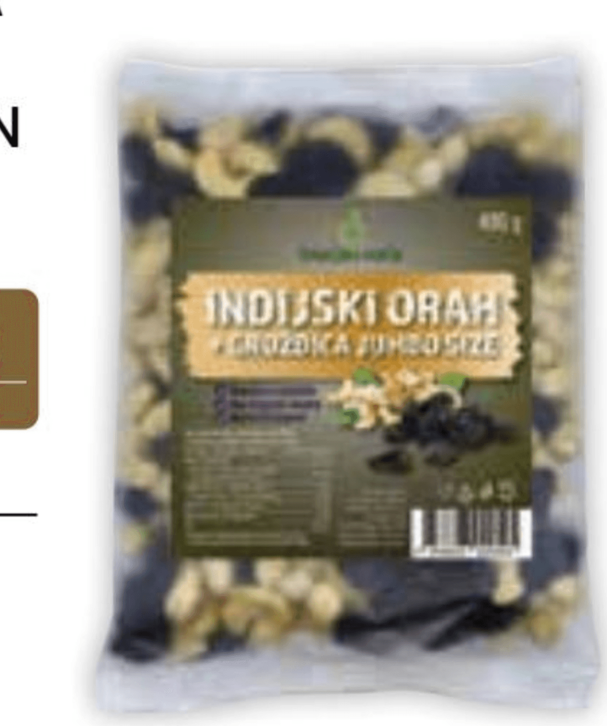 MEŠANICA INDIJSKIH OREHOV IN ROZIN 400 g - Akcija v trgovini Tuš