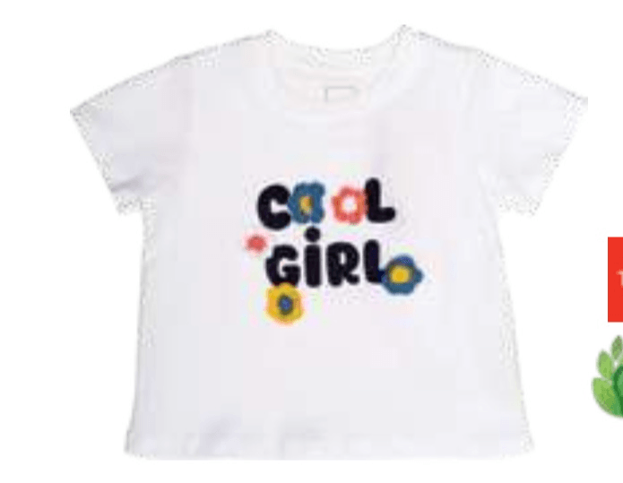 Dekliška majica Cool Girl TISSAIA BIO - Akcija v trgovini E.Leclerc