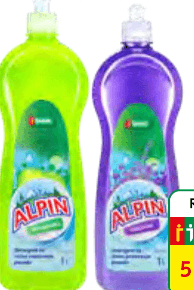Alpin detergent za posodo 1 L Akcija v trgovini Jager