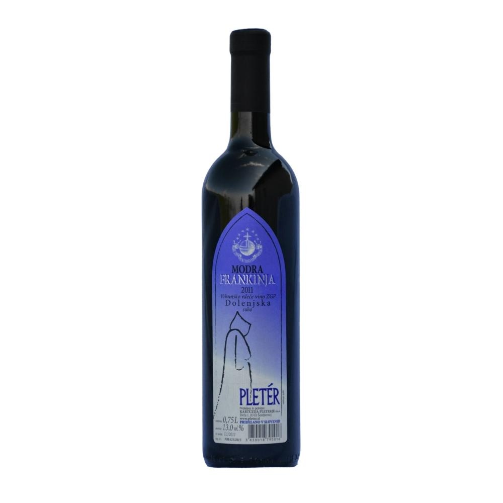 Kartuzija Pleterje vrhunsko vino ZGP Modra frankinja 0,75 l Akcija v trgovini E.Leclerc