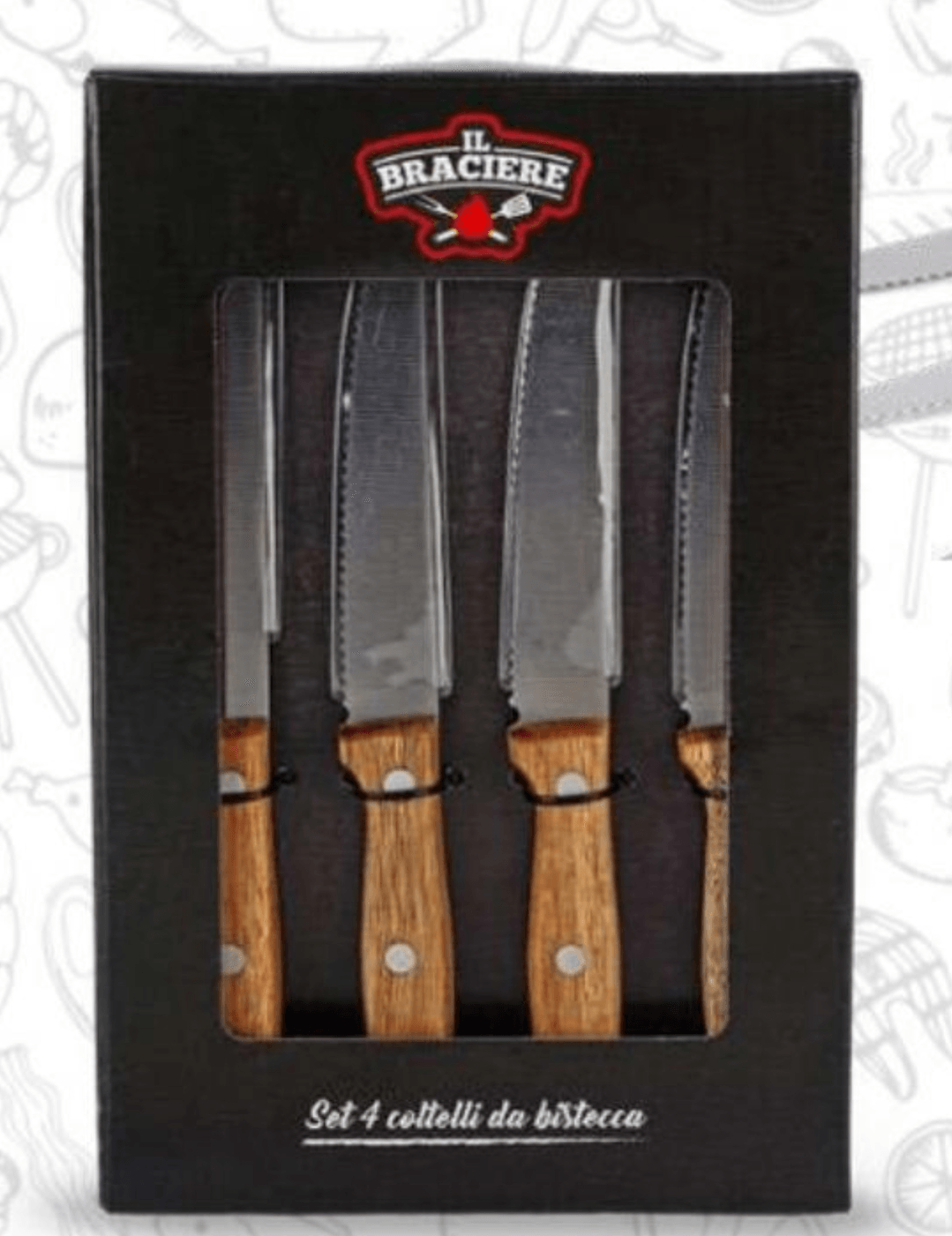 IL BRACIERE Komplet rokavice in 2 prijemalki/2 kuhinjski krpi in predpasnik - Akcija v trgovini Eurospin