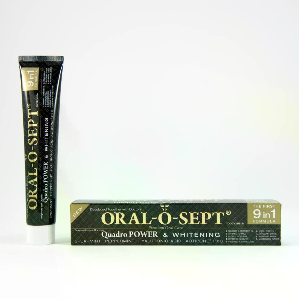 Oral-O-Sept Quadro Power & Whitening zobna krema 75 ml - Akcija v trgovini Dm