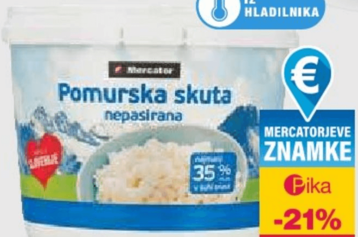Skuta Mercator 500 g - Akcija v trgovini Mercator