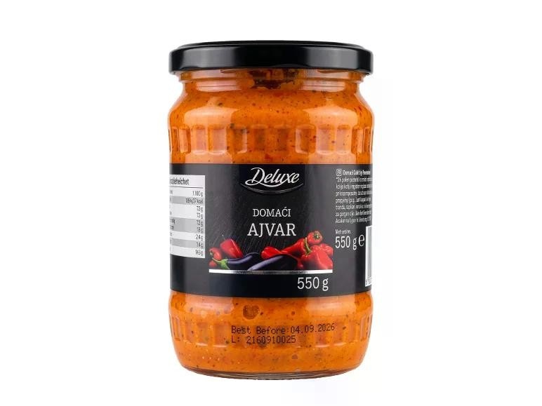 DELUXE Domači ajvar 550 g - Akcija v trgovini Lidl