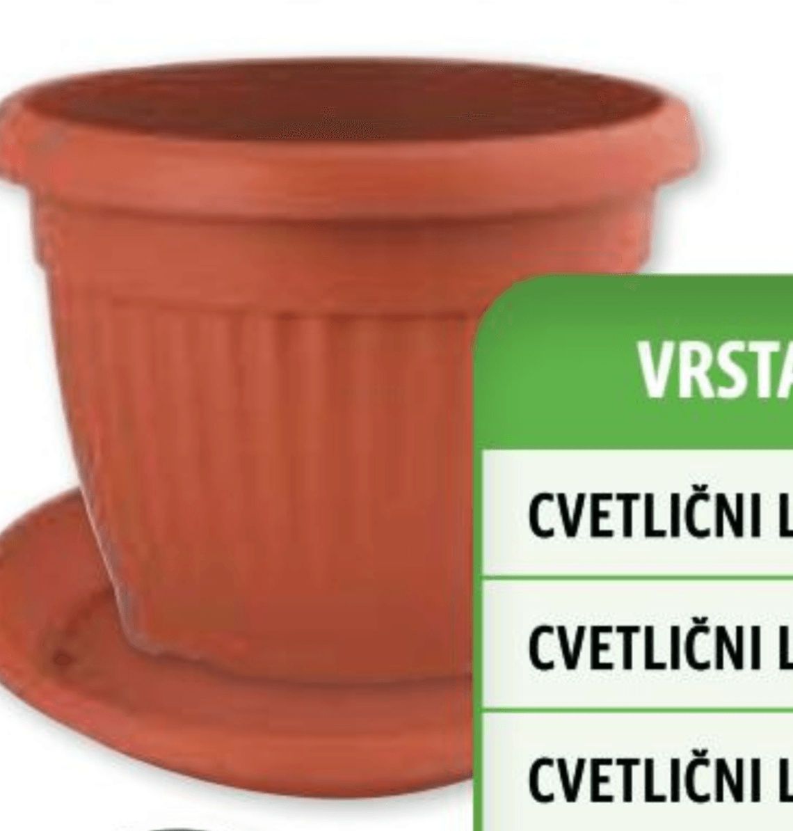 Cvetlični lonec (Ø x v): 24 x 17,5 cm - Akcija v trgovini E.Leclerc
