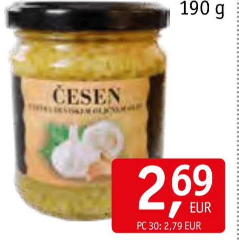 Česen 190 g - Akcija v trgovini Jager