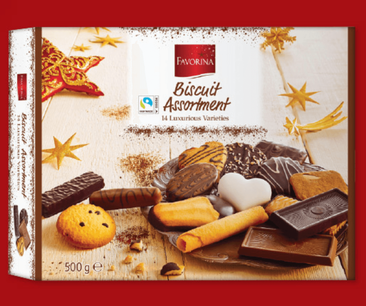Favorina Izbor piškotov 500 g - Akcija v trgovini Lidl