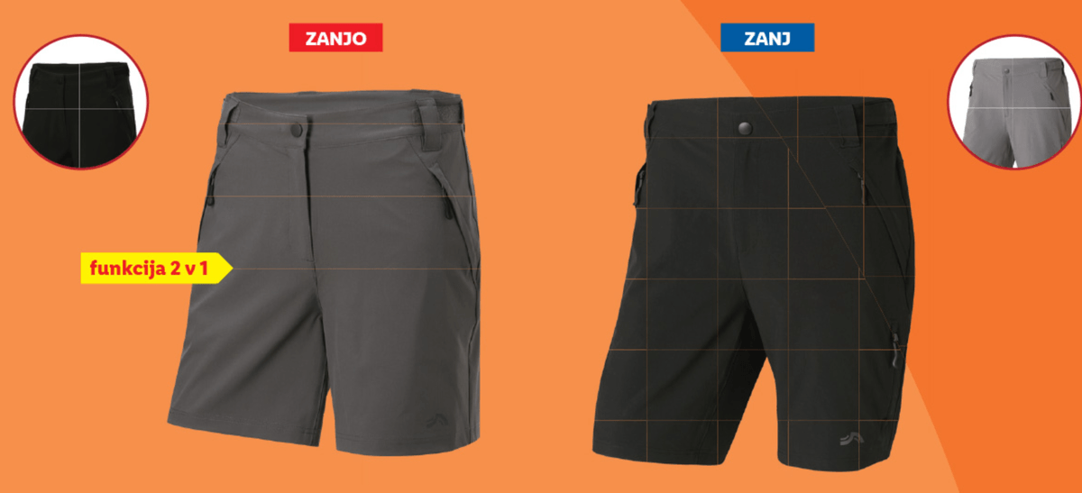 CRIVIT Kolesarske hlače - Akcija v trgovini Lidl