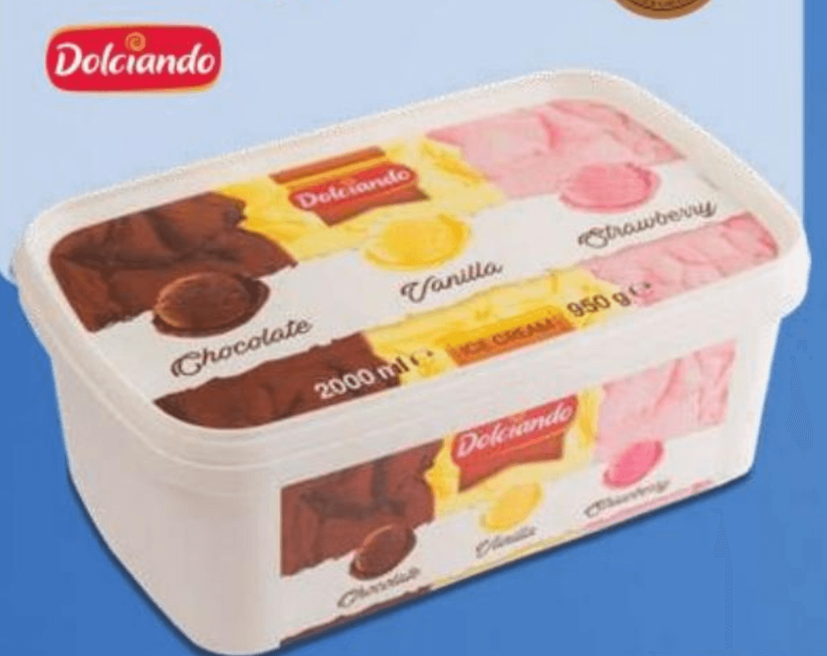 Dolciando Sladoled v banjici 2 l - Akcija v trgovini Eurospin