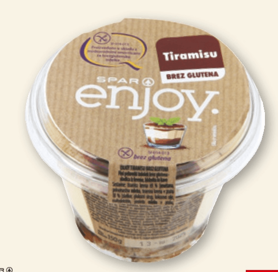 Spar Enjoy Tiramisu 150 g - Akcija v trgovini Spar