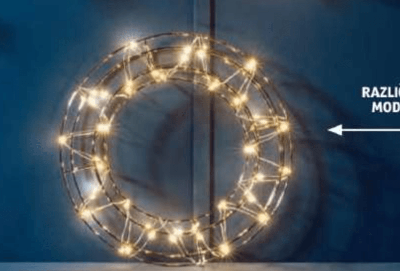 LED-božični venec Home Creation - Akcija v trgovini Hofer