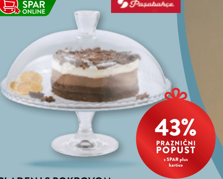 Pladenj s pokrovom Paşabahçe - Akcija v trgovini Spar