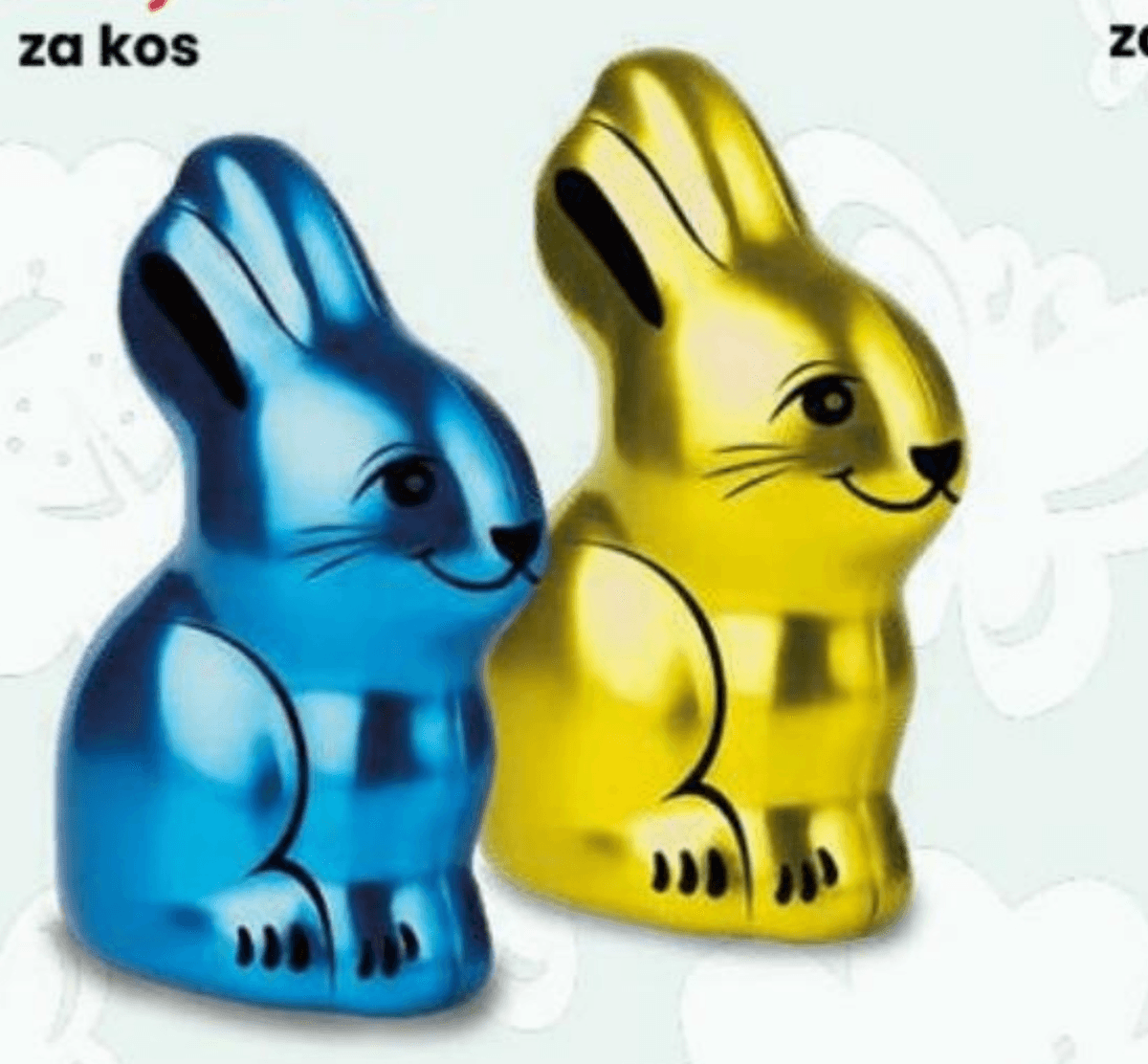 Velikonočni zajček s čokoladnimi jajčki 70 g - Akcija v trgovini Eurospin