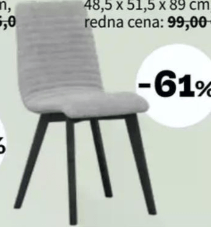 LORA stol - Akcija v trgovini Prima