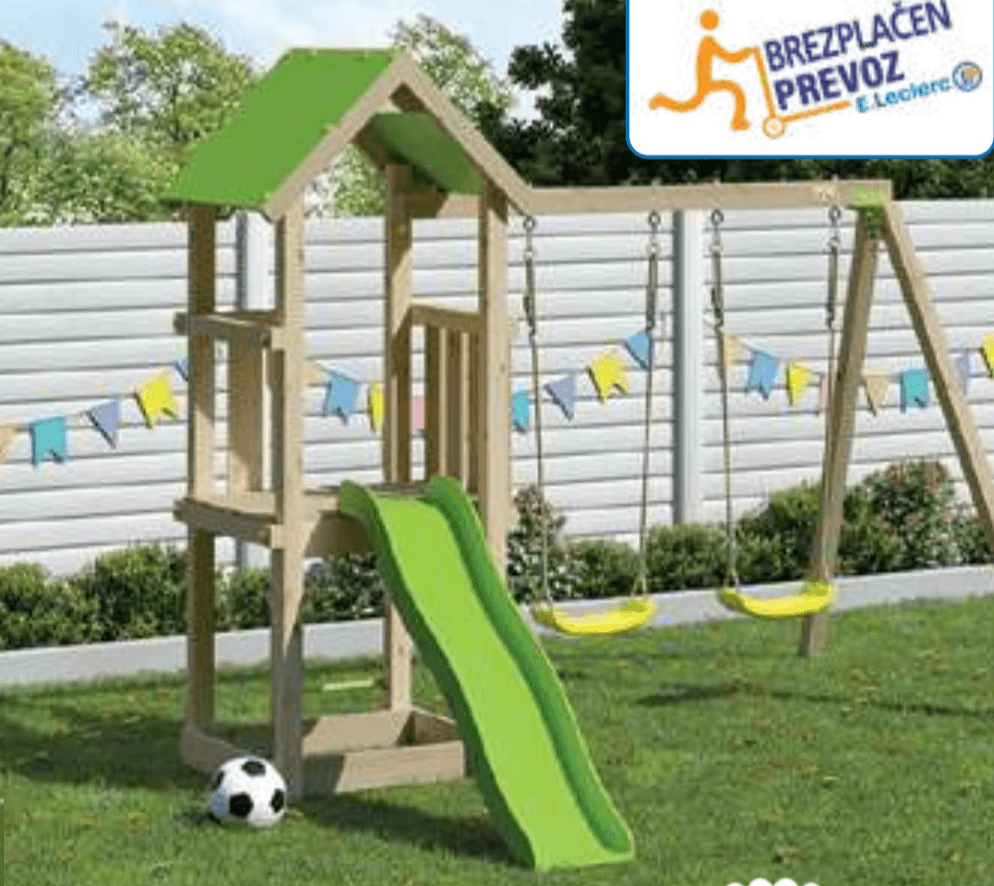 Gugalnica s toboganom - Akcija v trgovini E.Leclerc